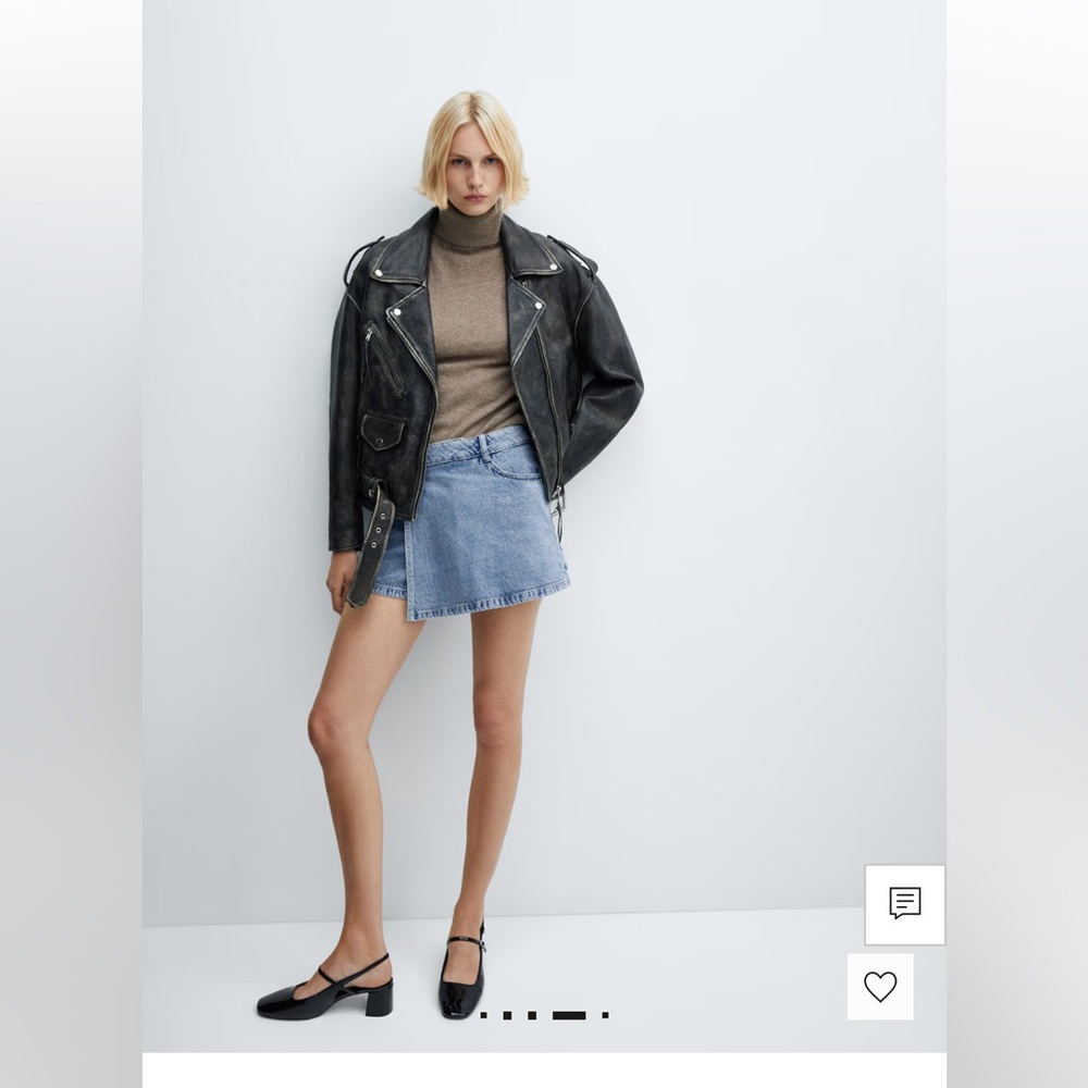 Mango Blue Denim Skort - NWT
